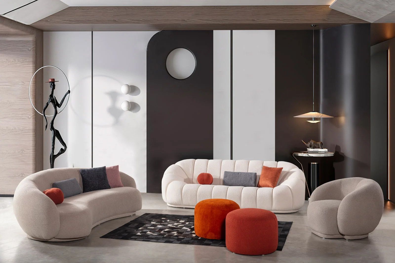 [NG-VENUS-NIRVANA-4S] NANGARO - VENUS NIRVANA SET
(4-4-1-OTTOMAN) - NIRVANA 4-SEATER SOFA