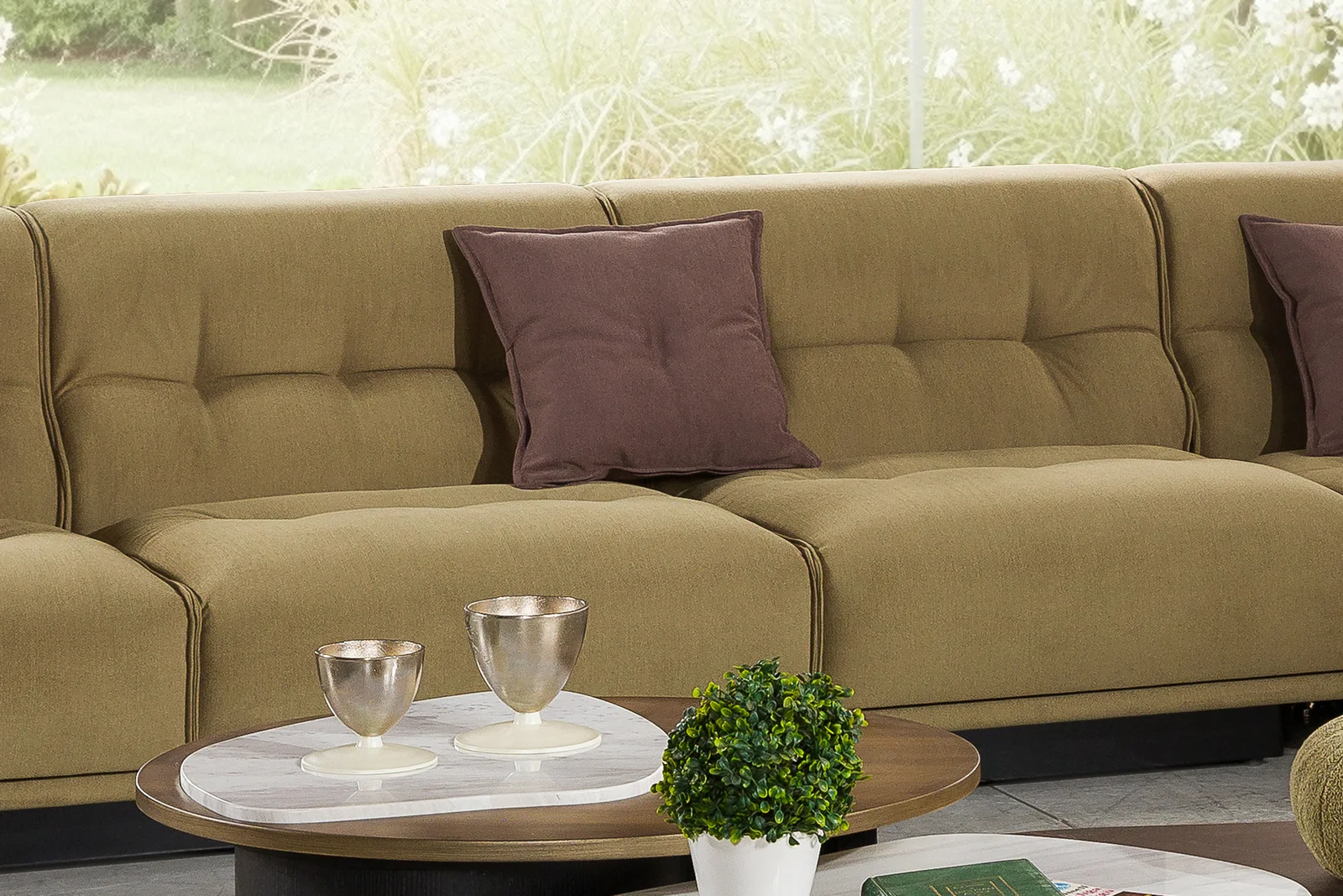 NANGARO - RAVELLO CORNER SOFA
(RIGHT MODULE + LEFT MODULE + CORNER MODULE + 3 SINGLE-SEAT MODULES) - RAVELLO SINGLE MODULE (3 PCS.)